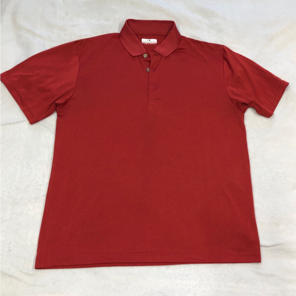 Grand Slam EUC Red Polo Athletic Golf Shirt size Large